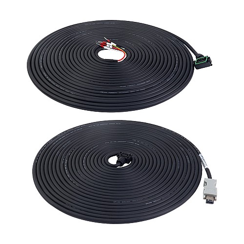 10m(393.7")Motor and Encoder Cable with Connectors Kit for A6 Series 17-bit Servo Motor - A6-10M-10E | StepperOnline CA 10m(393.7")Motor and Encoder Cable with Connectors Kit for A6 Series 17-bit Servo Motor - A6-10M-10E | StepperOnline CA