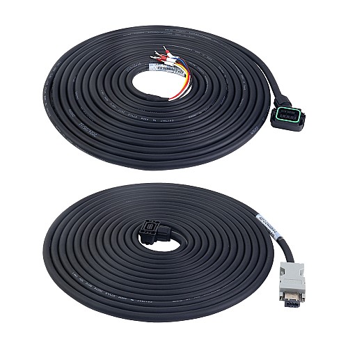 5m(196.85") Motor and Encoder Cable with Connectors Kit for A6 Series 17-bit Servo Motor with Brake - A6-5MB-5E | StepperOnline CA 5m(196.85") Motor and Encoder Cable with Connectors Kit for A6 Series 17-bit Servo Motor with Brake - A6-5MB-5E | StepperOnline CA