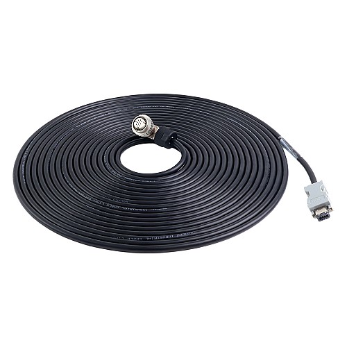 10m(393.7") Motor and Encoder Cable with Connectors Kit for A6 & A6H Series 17-bit Servo Motor - A6-10M-10E-B | StepperOnline CA