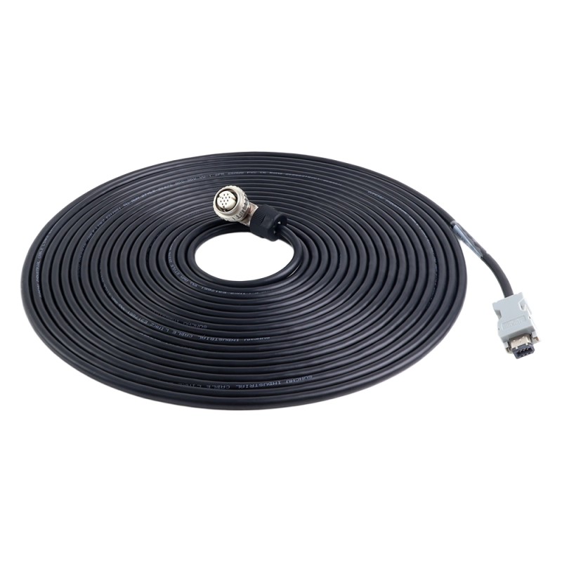 10m(393.7") Motor and Encoder Cable with Connectors Kit for A6 & A6H Series 17-bit Servo Motor - A6-10M-10E-B | StepperOnline CA 10m(393.7") Motor and Encoder Cable with Connectors Kit for A6 & A6H Series 17-bit Servo Motor - A6-10M-10E-B | StepperOnline CA