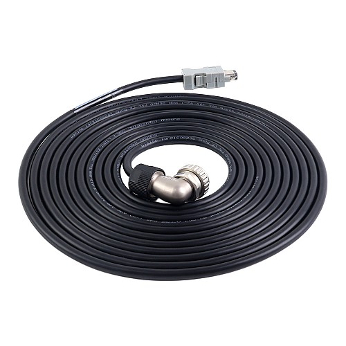 5m(196.85") Motor and Encoder Cable with Connectors Kit for A6 & A6H Series 17-bit Servo Motor - A6-5M-5E-B | StepperOnline CA