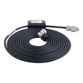 5m(196.85") Encoder Cable with Battery Box for A6 & A6H Series 17-bit Servo Motor