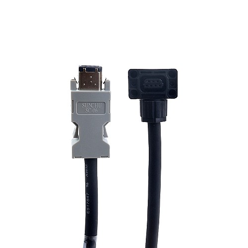 5m(196.85") Encoder Cable with Connector for A6 Series 17-bit Servo Motor - AS7-C-ENC076-5.0 | StepperOnline CA 5m(196.85") Encoder Cable with Connector for A6 Series 17-bit Servo Motor - AS7-C-ENC076-5.0 | StepperOnline CA