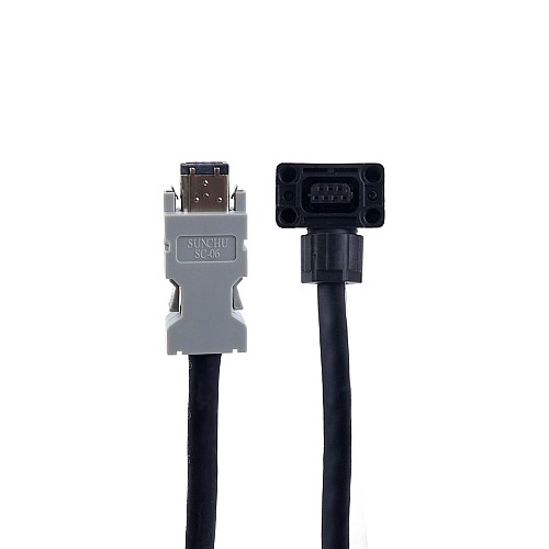 5m(196.85") Encoder Cable with Battery Box for A6 Series 17-bit Servo Motor - AS7-C-ENC076-BAT-5.0 | StepperOnline CA 5m(196.85") Encoder Cable with Battery Box for A6 Series 17-bit Servo Motor - AS7-C-ENC076-BAT-5.0 | StepperOnline CA