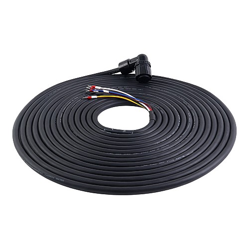10m(393.7") Motor and Encoder Cable with Connectors Kit for A6 & A6H Series 17-bit Servo Motor with Brake - A6-10MB-10E-B | StepperOnline CA
