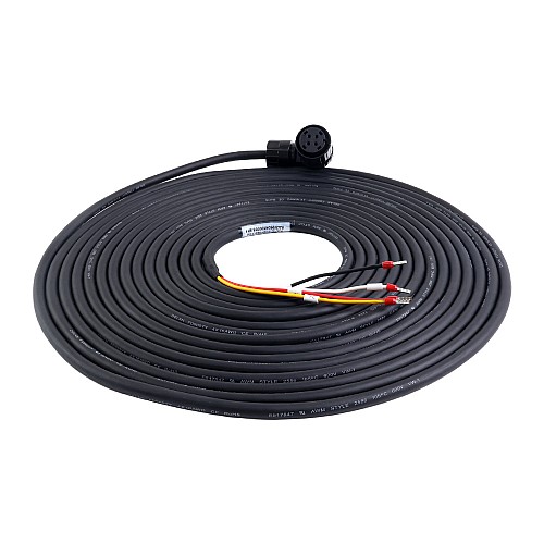 10m(393.7") Motor and Encoder Cable with Connectors Kit for A6 & A6H Series 17-bit Servo Motor - A6-10M-10E-B | StepperOnline CA
