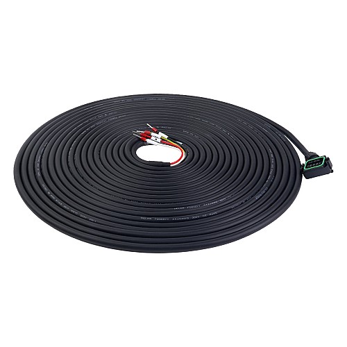 10m(393.7) Motor Cable with Connector for A6 Series 17-bit Servo Motor - AS7-C-PWR075-10.0 | StepperOnline CA 10m(393.7) Motor Cable with Connector for A6 Series 17-bit Servo Motor - AS7-C-PWR075-10.0 | StepperOnline CA