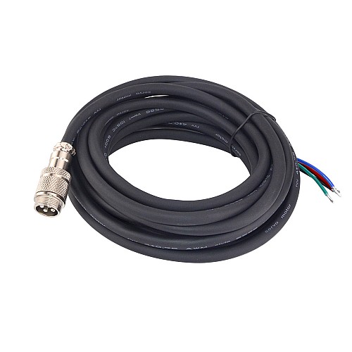 4.7m(185) AWG18 Motor Extension Cable with GX16 Aviation Connector for Nema 34 Closed Loop Stepper Motors - CM5M-18 | StepperOnline CA
