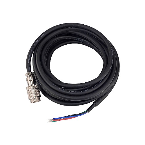 4.7m(185) AWG20 Motor Extension Cable with GX16 Aviation Connector for Nema 23 and 24 Closed Loop Stepper Motors - CM5M-20 | StepperOnline CA