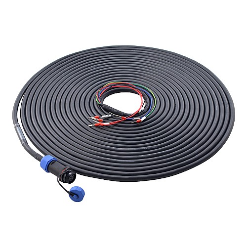 10m(393.7) 6-PIN Motor Extension Cable with IP65 Aviation Connector for T6 Series 17-bit Servo Motor w/ Brake - CMBST10M | StepperOnline CA