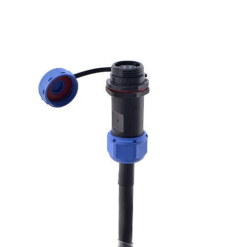 10m(393.7) 6-PIN Motor Extension Cable with IP65 Aviation Connector for T6 Series 17-bit Servo Motor w/ Brake - CMBST10M | StepperOnline CA