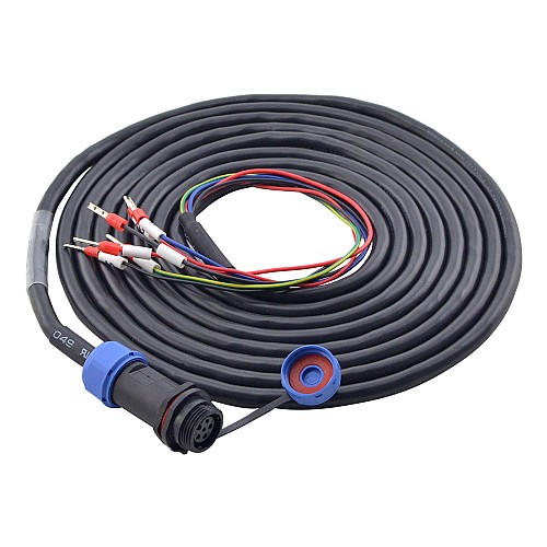 3m(118.11) 4-PIN Motor Extension Cable with IP65 Aviation Connector for T6 Series 17-bit Servo Motor w/ Brake - CMBST3M | StepperOnline CA