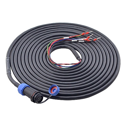 5m(196.85) 4-PIN Motor Extension Cable with IP65 Aviation Connector for T6 Series 17-bit Servo Motor w/ Brake - CMBST5M | StepperOnline CA