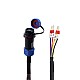10m(393.7) 4-PIN Motor Extension Cable with IP65 Aviation Connector for T6 Series 17-bit Servo Motor - CMST10M | StepperOnline CA