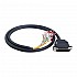 1m(39.37") DB44 Male to Bare High Flex Shielded Cable D-SUB 44-Pin Connector to Single End Cable with Terminal