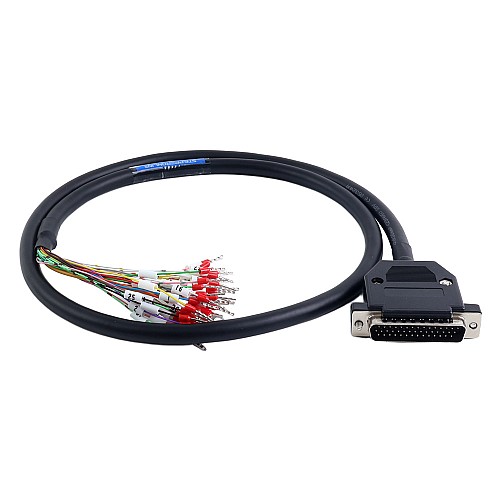 1m(39.37) DB44 Male to Bare High Flex Shielded Cable D-SUB 44-Pin Connector to Single End Cable with Terminal - DB44-1M | StepperOnline CA