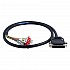 1m(39.37") DB44 Male to Bare High Flex Shielded Cable D-SUB 44-Pin Connector to Single End Cable with Terminal