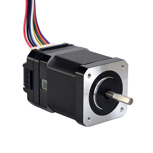 Nema 17 Integrated Stepper Motor 0.44Nm(62.32oz.in) w/ Controller ISC02 10-30VDC - ISC02-04 | StepperOnline CA