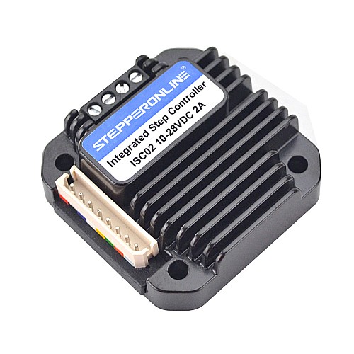 Integrated Stepper Motor Controller 0-2A 10-28VDC for NEMA 17 Stepper Motor - ISC02 | StepperOnline CA Integrated Stepper Motor Controller 0-2A 10-28VDC for NEMA 17 Stepper Motor - ISC02 | StepperOnline CA