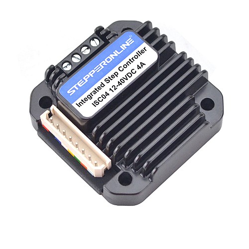 Integrated Stepper Motor Controller 1.5-4A 12-40VDC for NEMA 17, 23 Stepper Motor - ISC04 | StepperOnline CA Integrated Stepper Motor Controller 1.5-4A 12-40VDC for NEMA 17, 23 Stepper Motor - ISC04 | StepperOnline CA