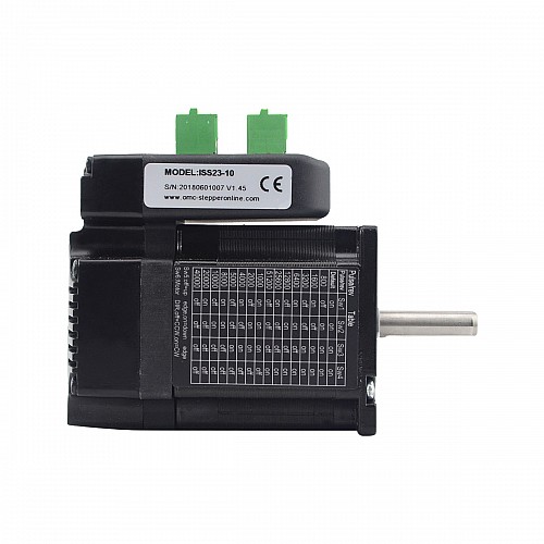 Integrated Stepper Servo Motor 1Nm(142oz.in) 24-50VDC NEMA 23 Closed Loop - ISS23-10 | StepperOnline CA Integrated Stepper Servo Motor 1Nm(142oz.in) 24-50VDC NEMA 23 Closed Loop - ISS23-10 | StepperOnline CA