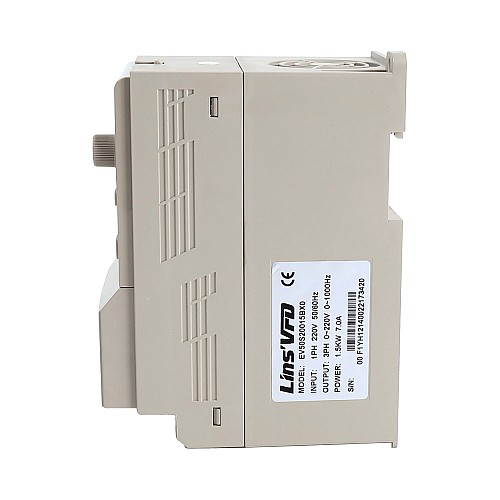 EV50 Series VFD 2HP 1.5KW 7.0A Single Phase 220V Variable Frequency Drive - EV50S20015BX0 | StepperOnline CA