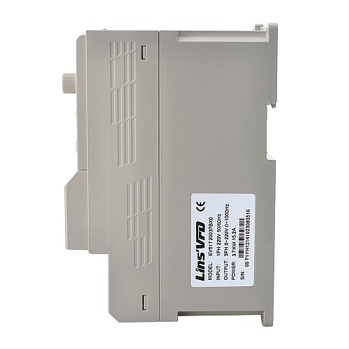 EV51 Series VFD 5HP 3.7KW 15.2A Single/Three Phase 220V CNC Spindle Motor Variable Frequency Drive - EV51T20037BX0 | StepperOnline CA EV51 Series VFD 5HP 3.7KW 15.2A Single/Three Phase 220V CNC Spindle Motor Variable Frequency Drive - EV51T20037BX0 | StepperOnline CA