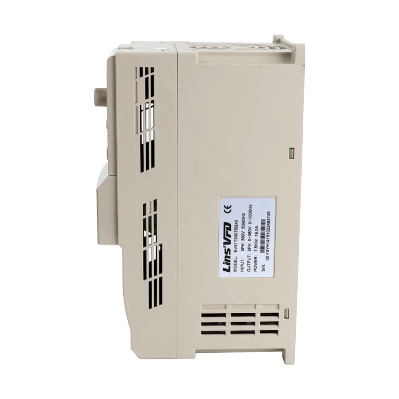 EV51 Series VFD 10HP 7.5KW 18A Three Phase 380V CNC Spindle Motor Variable Frequency Drive - EV51T30075BX0 | StepperOnline CA