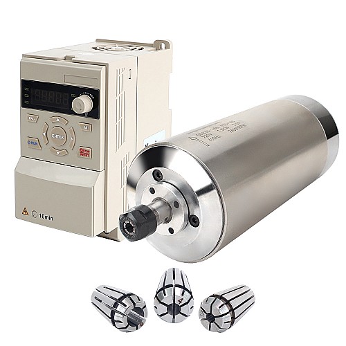 220V 1.5KW Φ80x181.5mm Water Cooled Spindle Motor and 2HP 1.5KW 7.0A Variable Frequency Drive Kit - VSK-W1.5B | StepperOnline CA