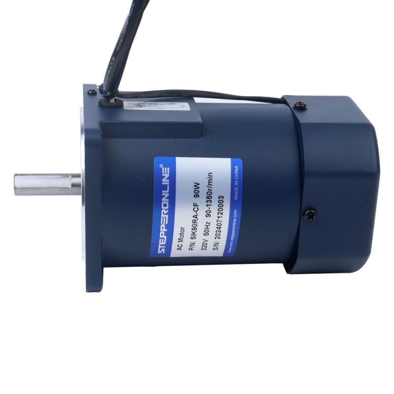 90W 220VAC 50Hz 90-1350RPM 0.675Nm(95.59oz.in) Flange 90mm Single-phase AC Variable Speed Motor - 5IK90RA-CF | StepperOnline CA