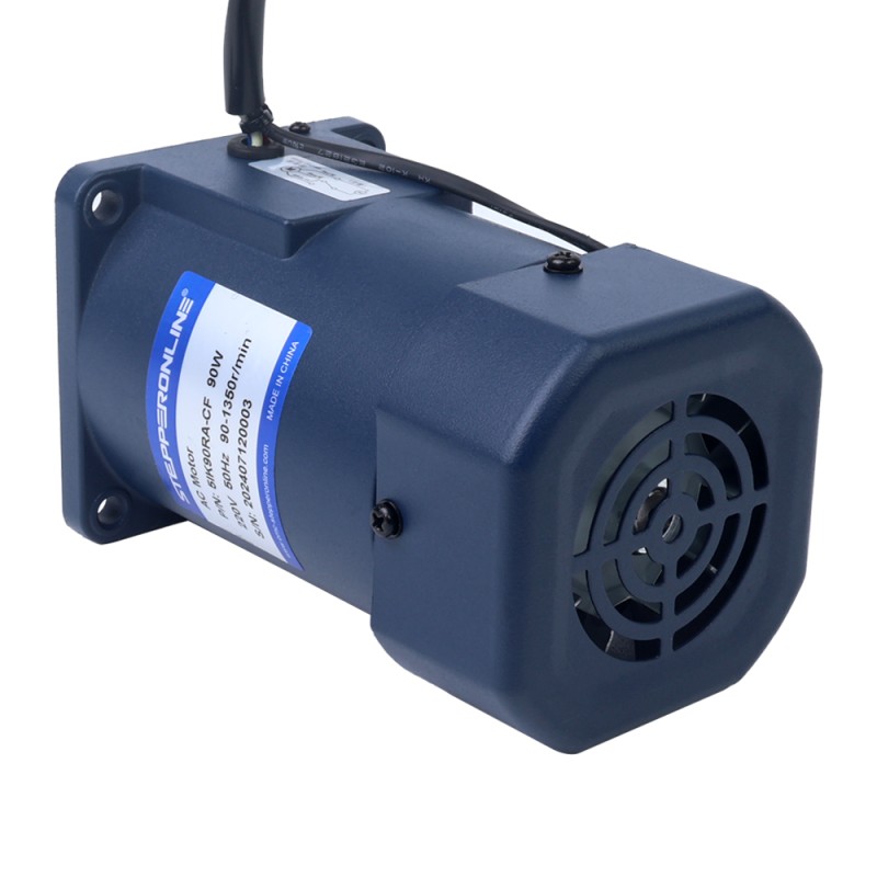 90W 220VAC 50Hz 90-1350RPM 0.675Nm(95.59oz.in) Flange 90mm Single-phase AC Variable Speed Motor - 5IK90RA-CF | StepperOnline CA