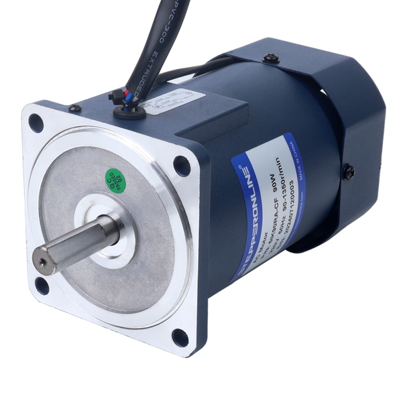 90W 220VAC 50Hz 90-1350RPM 0.675Nm(95.59oz.in) Flange 90mm Single-phase AC Variable Speed Motor - 5IK90RA-CF | StepperOnline CA