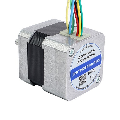 24V 3000RPM 0.08Nm 25W 1.80A 42x42x46mm Brushless DC Motor - 42BSA46-24-01 | StepperOnline CA 24V 3000RPM 0.08Nm 25W 1.80A 42x42x46mm Brushless DC Motor - 42BSA46-24-01 | StepperOnline CA