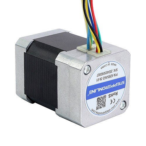 36V 3000RPM 0.16Nm 50W 2.20A 42x42x62mm Brushless DC Motor - 42BSA62-36-01 | StepperOnline CA 36V 3000RPM 0.16Nm 50W 2.20A 42x42x62mm Brushless DC Motor - 42BSA62-36-01 | StepperOnline CA