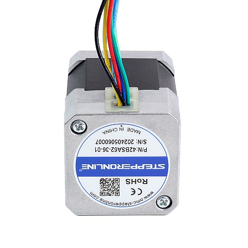 36V 3000RPM 0.16Nm 50W 2.20A 42x42x62mm Brushless DC Motor - 42BSA62-36-01 | StepperOnline CA 36V 3000RPM 0.16Nm 50W 2.20A 42x42x62mm Brushless DC Motor - 42BSA62-36-01 | StepperOnline CA