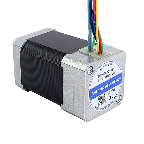 24V 3000RPM 0.24Nm 75W 4.80A 42x42x78mm Brushless DC Motor - 42BSA78-24-01 | StepperOnline CA