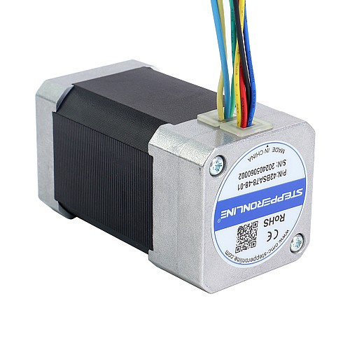 48V 3000RPM 0.24Nm 75W 2.40A 42x42x78mm Brushless DC Motor - 42BSA78-48-01 | StepperOnline CA