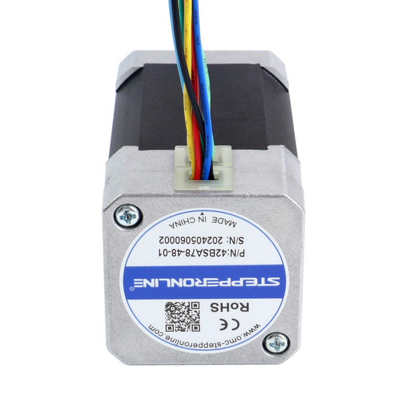 48V 3000RPM 0.24Nm 75W 2.40A 42x42x78mm Brushless DC Motor - 42BSA78-48-01 | StepperOnline CA