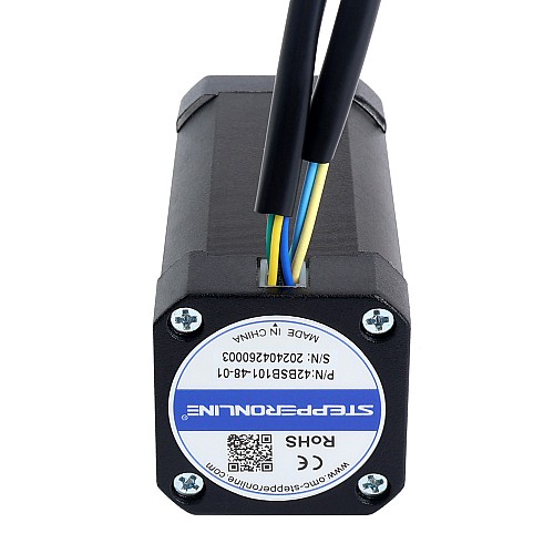 48V 3000RPM 0.25Nm 79W 2.30A 42x42x101mm Brushless DC Motor - 42BSB101-48-01 | StepperOnline CA 48V 3000RPM 0.25Nm 79W 2.30A 42x42x101mm Brushless DC Motor - 42BSB101-48-01 | StepperOnline CA