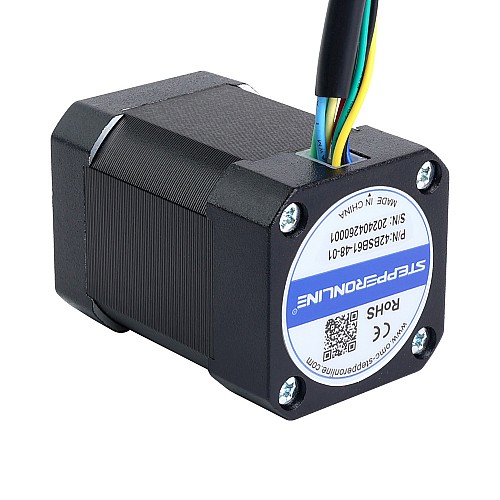 48V 3000RPM 0.125Nm 39W 1.20A 42x42x61mm Brushless DC Motor - 42BSB61-48-01 | StepperOnline CA 48V 3000RPM 0.125Nm 39W 1.20A 42x42x61mm Brushless DC Motor - 42BSB61-48-01 | StepperOnline CA