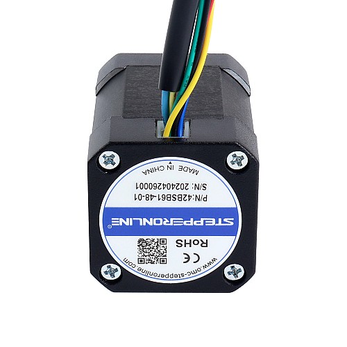 48V 3000RPM 0.125Nm 39W 1.20A 42x42x61mm Brushless DC Motor - 42BSB61-48-01 | StepperOnline CA 48V 3000RPM 0.125Nm 39W 1.20A 42x42x61mm Brushless DC Motor - 42BSB61-48-01 | StepperOnline CA