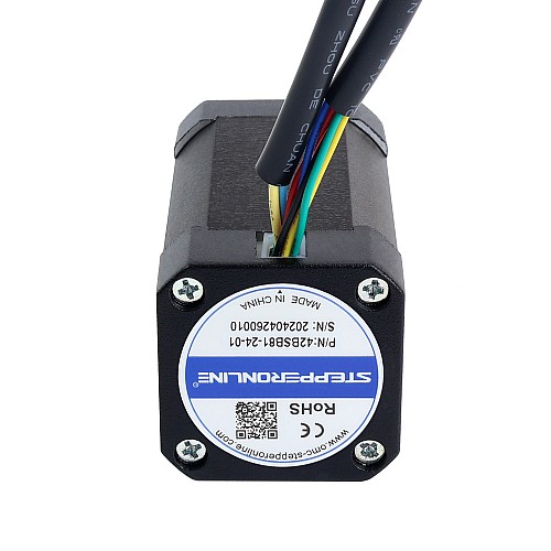 24V 3000RPM 0.19Nm 60W 3.60A 42x42x81mm Brushless DC Motor - 42BSB81-24-01 | StepperOnline CA 24V 3000RPM 0.19Nm 60W 3.60A 42x42x81mm Brushless DC Motor - 42BSB81-24-01 | StepperOnline CA