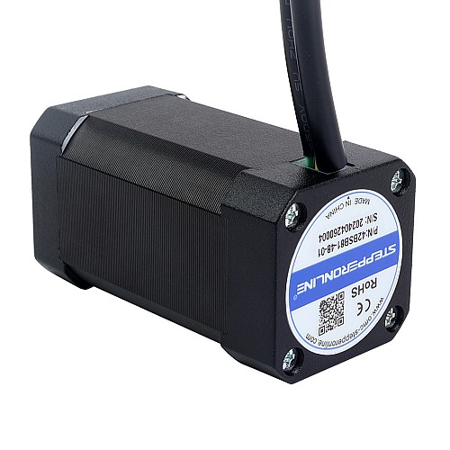 48V 3000RPM 0.19Nm 60W 1.80A 42x42x81mm Brushless DC Motor - 42BSB81-48-01 | StepperOnline CA