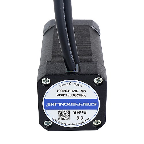 48V 3000RPM 0.19Nm 60W 1.80A 42x42x81mm Brushless DC Motor - 42BSB81-48-01 | StepperOnline CA