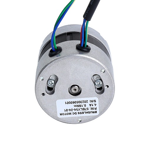 24V 4000RPM 0.16Nm 67W 4.1A Ф57x53.5mm Brushless DC Motor - 57BLY54-24-01 | StepperOnline CA