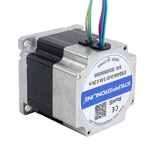24V 3000RPM 0.2Nm 63W 3.60A 57x57x58mm Brushless DC Motor - 57BSA58-24-01 | StepperOnline CA 24V 3000RPM 0.2Nm 63W 3.60A 57x57x58mm Brushless DC Motor - 57BSA58-24-01 | StepperOnline CA