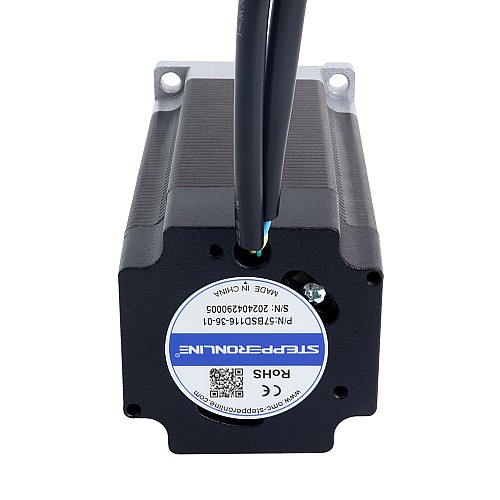 36V 3000RPM 0.6Nm 188W 7.20A 57x57x116mm Brushless DC Motor - 57BSD116-36-01 | StepperOnline CA