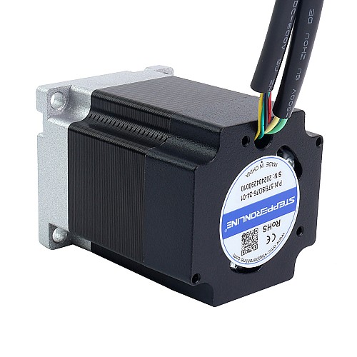 24V 3000RPM 0.3Nm 94W 5.40A 57x57x76mm Brushless DC Motor - 57BSD76-24-01 | StepperOnline CA 24V 3000RPM 0.3Nm 94W 5.40A 57x57x76mm Brushless DC Motor - 57BSD76-24-01 | StepperOnline CA