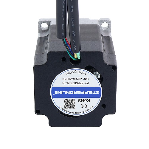 24V 3000RPM 0.3Nm 94W 5.40A 57x57x76mm Brushless DC Motor - 57BSD76-24-01 | StepperOnline CA 24V 3000RPM 0.3Nm 94W 5.40A 57x57x76mm Brushless DC Motor - 57BSD76-24-01 | StepperOnline CA