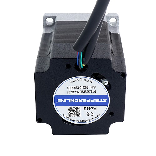 36V 3000RPM 0.3Nm 94W 3.60A 57x57x76mm Brushless DC Motor - 57BSD76-36-01 | StepperOnline CA